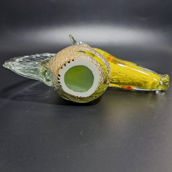 Murano Glass Horse Head Sculpture Silver Leaf Detailing Vintage Damaged - Picture 10 of 12